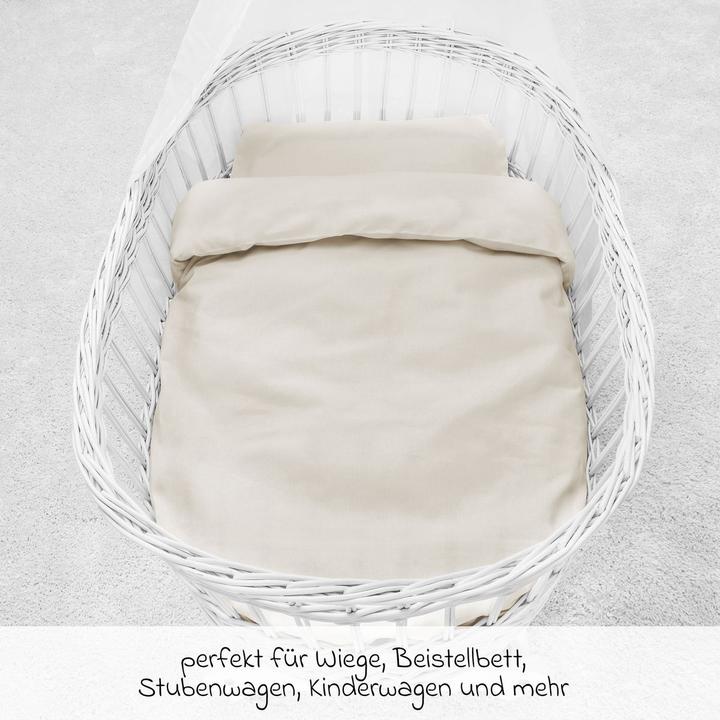 Produktbild Makian Babybettwäsche & Bettsets Bettwäsche 80 x 80 cm / 35 x 40 cm - Uni (80 x 80 cm, 35 x 40 cm)