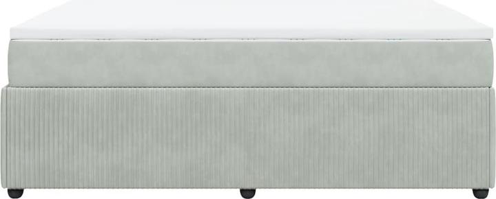 Image du produit vidaXL Bo x lit de saut avec matelas 140 x 200 cm velours (140 x 200)