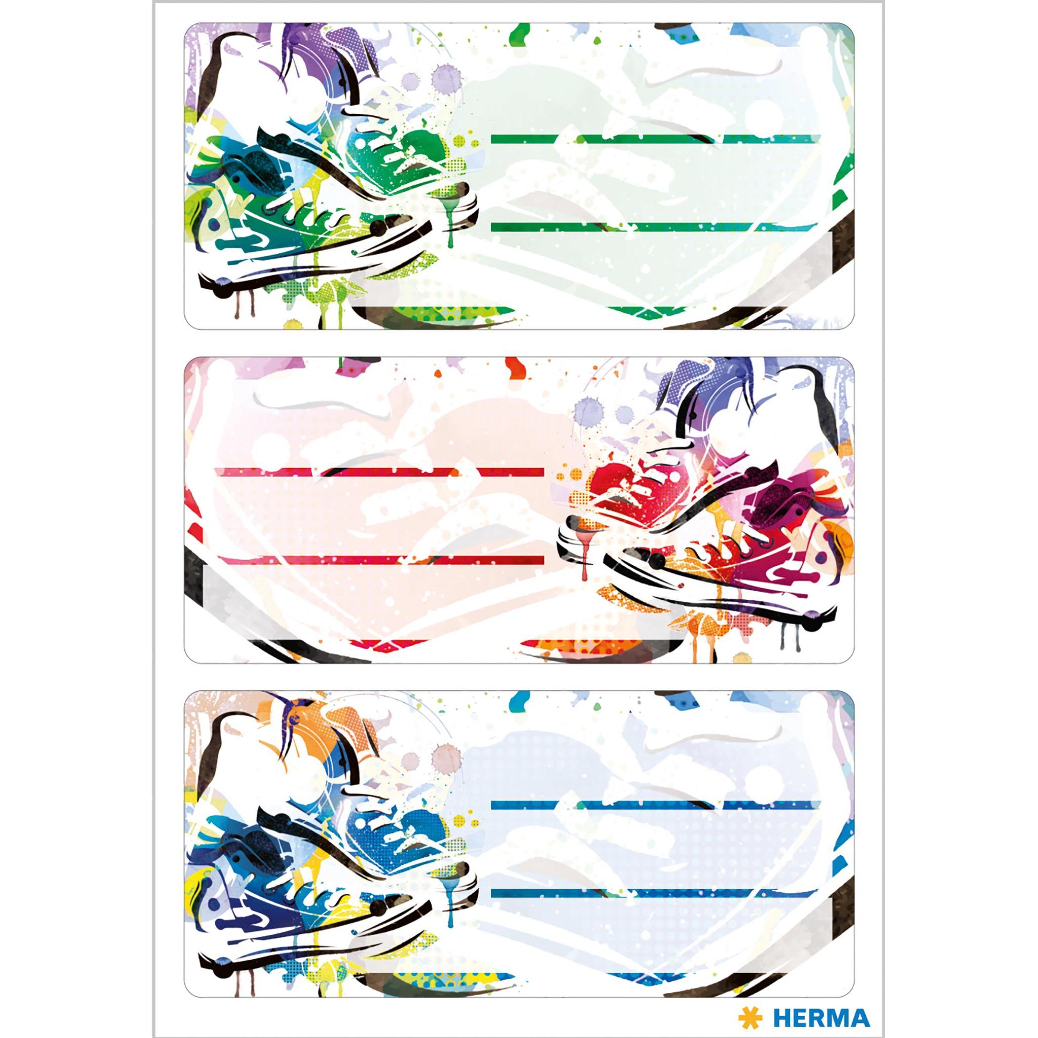 Thumbnail - Herma, Etiketten, Schuletiketten Chucks 9 Etiketten, 3 Blatt