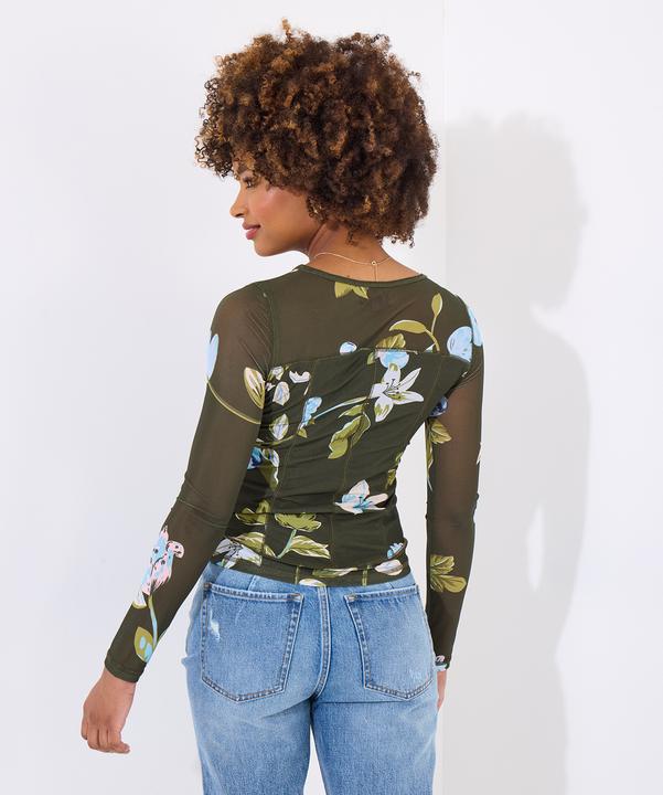 Produktbild Joe Browns Floral Leaf Print Mesh Top (46)