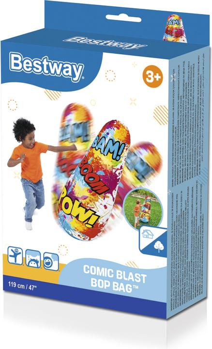 Actual product image Bestway Comic Blast Kids Inflatable Bop Bag