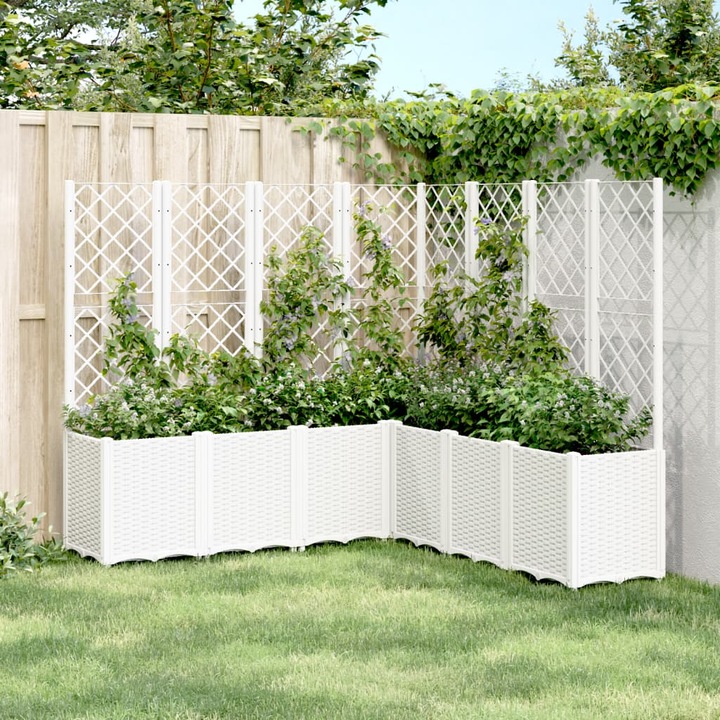 Actual product image VidaXL Planter with trellis PP