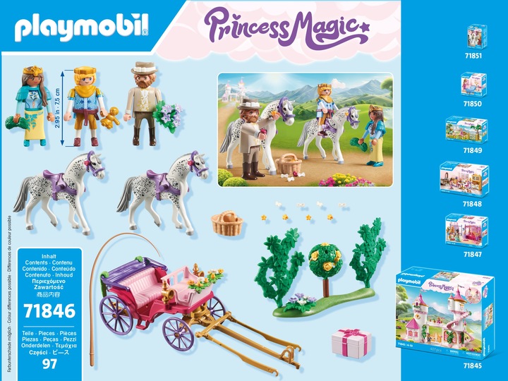 Actual product image Playmobil Carriage ride with princess and prince (71846, Playmobil Princess Magic)