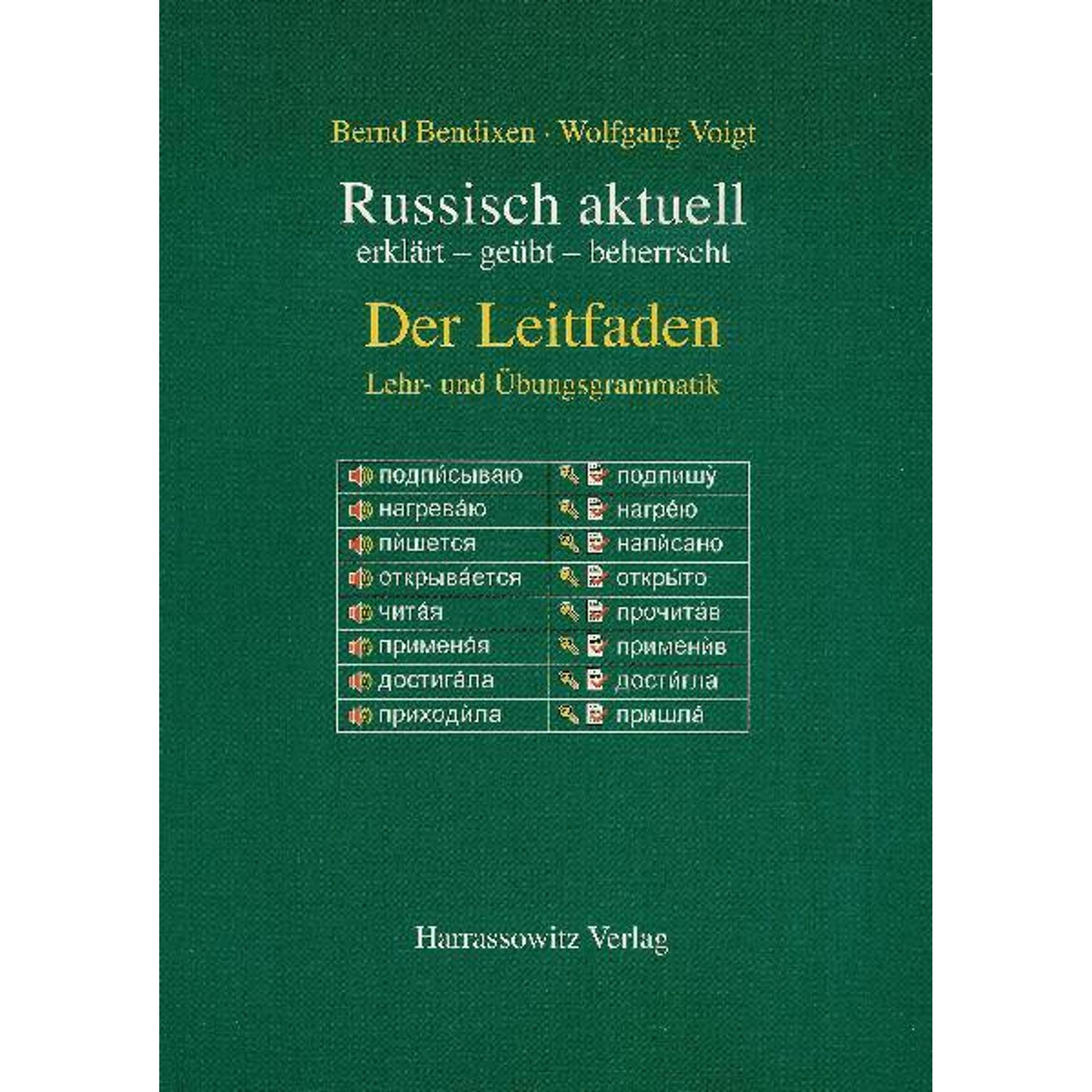 Russisch aktuell. Der Leitfaden, Fachbücher von Bernd Bendixen, Wolfgang Voigt
