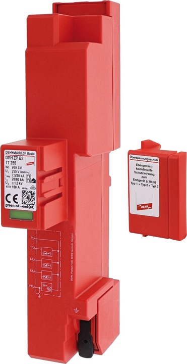 Image du produit Dehn DSH ZP B2 TT 255 Parafoudre combiné type1+2 DEHNshield ZP 909331