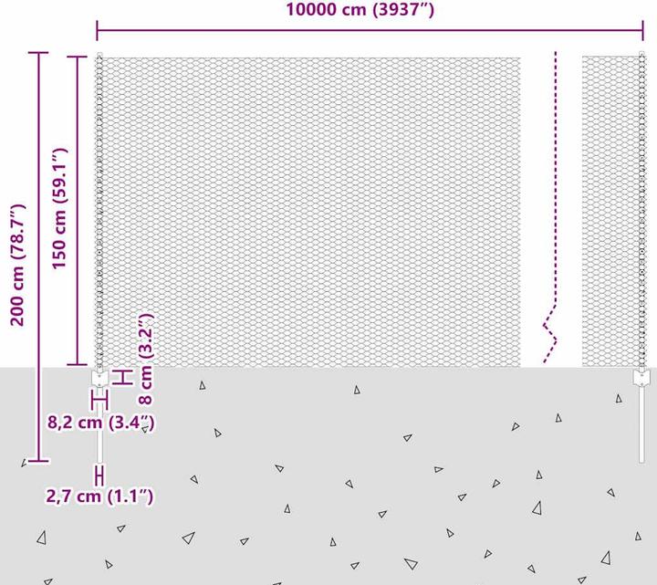 Produktbild vidaXL Aussenbarriere