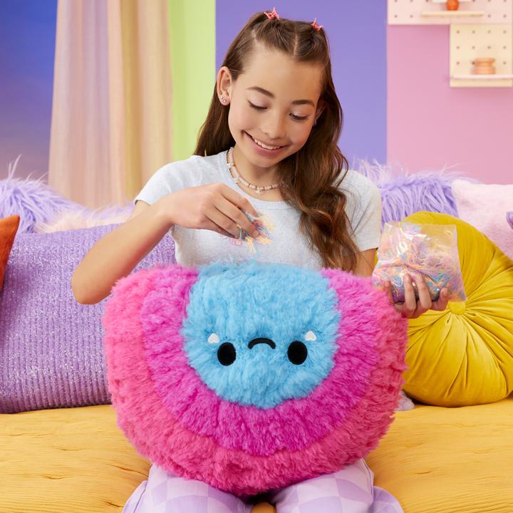 Actual product image MGA Fluffie Stuffiez Pillow Fight- Rainbow (31.75 cm)
