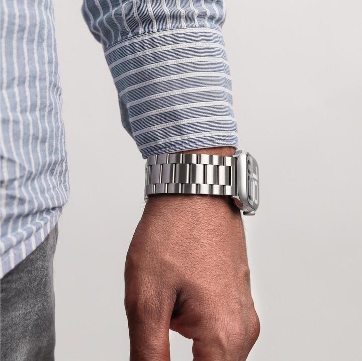 Actual product image Vonmählen Link Bracelet 2 silber 44 / 45 / 46 / 49 mm (44 mm, 316L stainless steel)