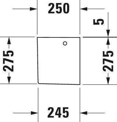 Produktbild Duravit Halbsäule HAPPY D.2 180x250mm weiss