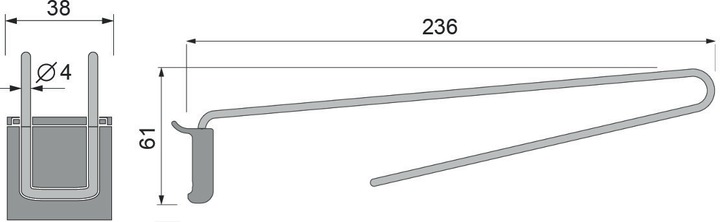 Immagine prodotto OK-Line Sospensione per sistema a parete per occhiali