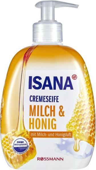 Produktbild Isana Flüssigseifen Seife Milch&Honig 500ml 500 ml (Flüssigseife, 500 ml)