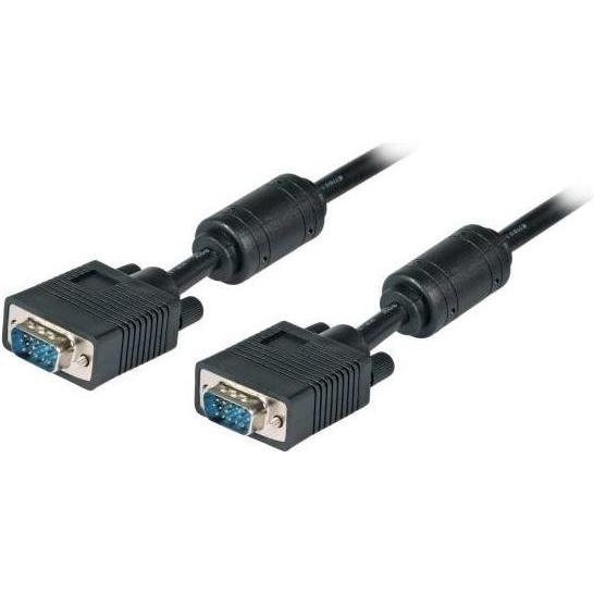 EFB Elektronik SVGA/HDTV Anschlusskabel 2xHDSUB15, St/St,schwarz,3m (3 m, VGA), Video Kabel
