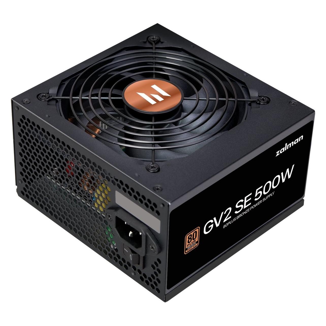 Zalman Net Gigamax ZM500-GV2SE 500W Psu (500 W), Pc Netzteil, Schwarz