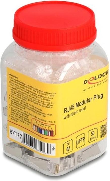 Immagine prodotto Delock RJ45 Modularer Stecker Cat.6A mit Knickschutztülle tr (Connettore del cavo di rete)