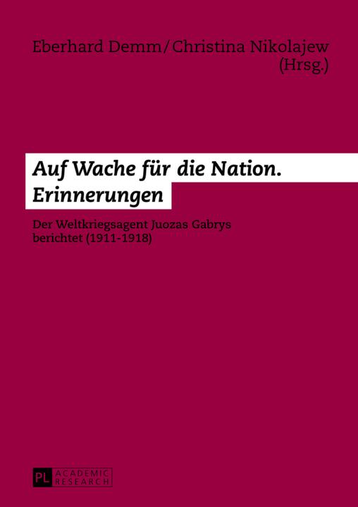 Produktbild Auf Wache für die Nation. Erinnerungen (Deutsch, Eberhard Demm, 2013)
