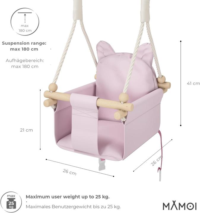 Produktbild Mamoi Babyschaukel, Teddybär Rosa
