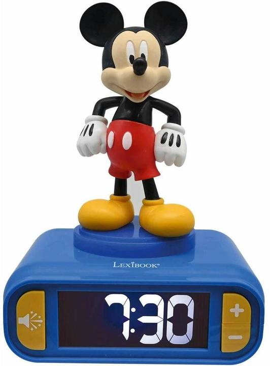 Actual product image Lexibook Mickey Mouse alarm clock with 3D night light figure and special ringtones