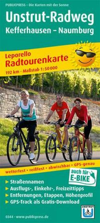 Produktbild Leporello Radwanderkarte Unstrut-Radweg