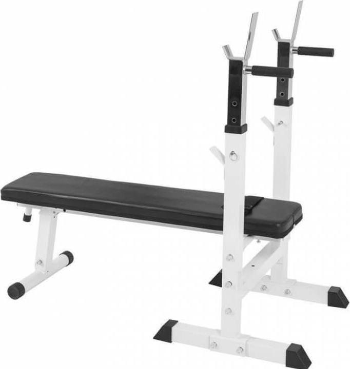Actual product image Gorilla Sports Weight bench power station & barbell set