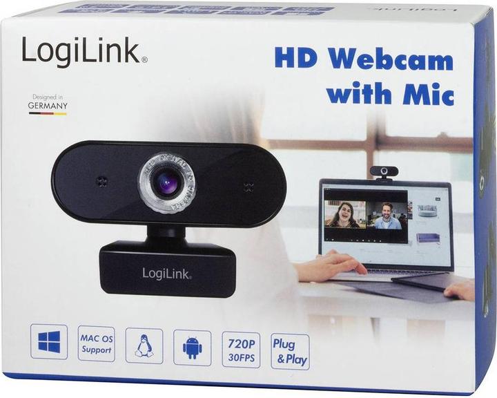 Productafbeelding LogiLink HD USB-webcam (0.90 Mpx)