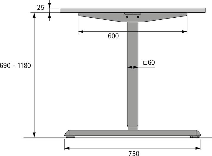Actual product image Hettich Steelforce Pro 300 690-1180 mm weiss