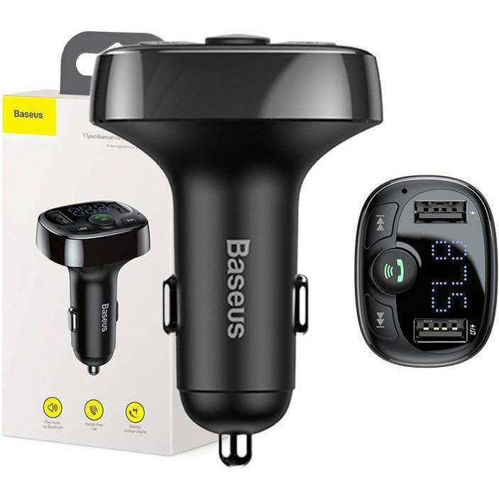 Baseus FM Transmitter, Auto Adapter, Schwarz