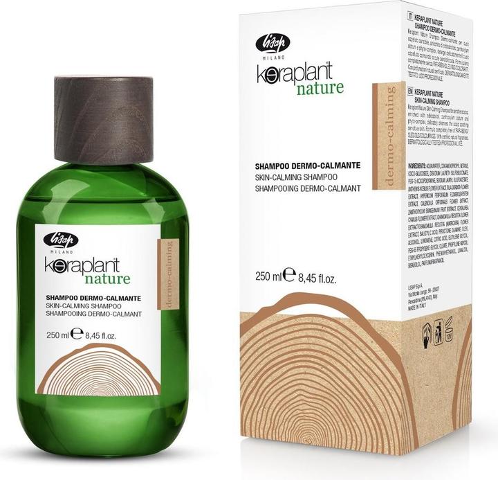 Actual product image Lisap Keraplant Nature dermo-calming shampoo 250ml (250 ml, Liquid shampoo)
