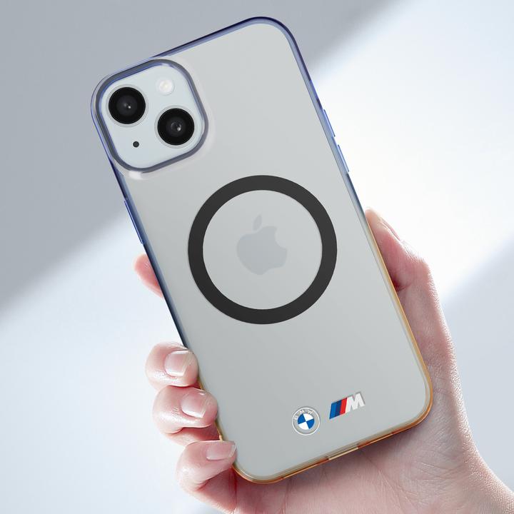 Image du produit BMW BMHMP15SHTGE iPhone 15 / 14 / 13 6.1" szary/grey hardcase Gradient Bumper MagSafe (Apple iPhone 15)