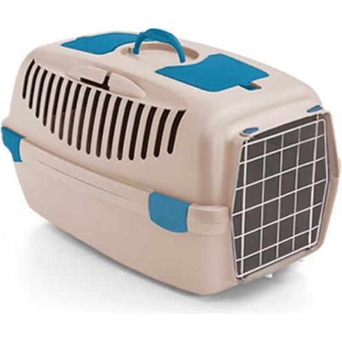 Doggydolly Barca da trasporto Gulliver 3 con porta in metallo 61x40x38cm colore travertino bianco 8003507998537, Trasporto animali