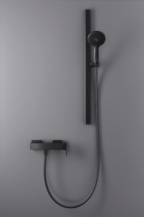 Actual product image Duravit Showers and accessories Shower rail 800 black matt