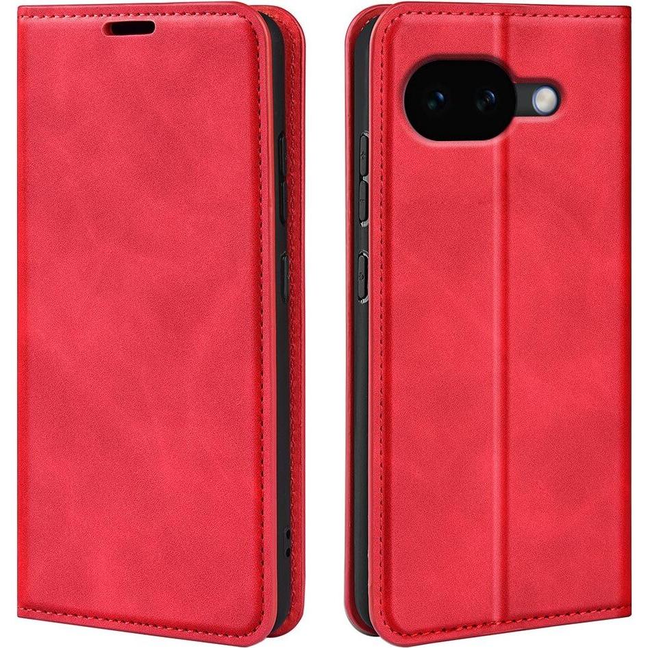 Cover-Discount Google Pixel 10a - Flip Case mit RFID Blocker (Google Pixel 10a), Cover smartphone, Rosso