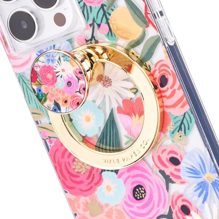 Produktbild Rifle Paper Magnetischer Mini-Griff – MagSafe-Fingerhalter mit Standfunktion (Garden Party Blush)