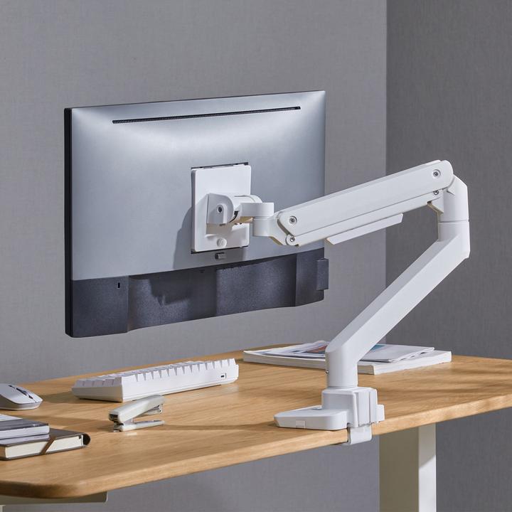 Actual product image Silverstone SST-ARM14- Single LCD LED Monitor Arm with heavy-duty gas spring design, adjustable, 180 (49", 20 kg)