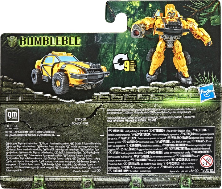 Immagine prodotto Transformers Rise of the Beasts, figura d'azione di Bumblebee dell'Alleanza delle Bestie al film
