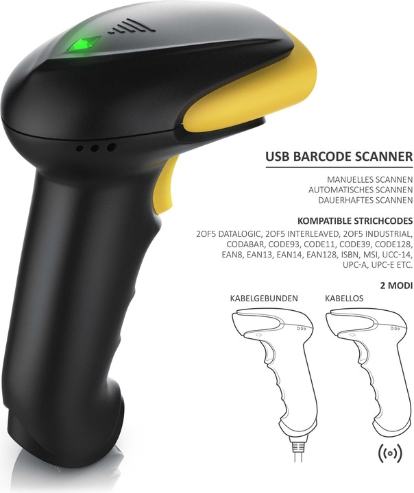 Produktbild Aplic Kabelloser Laser Barcodescanner