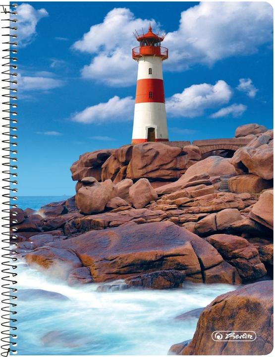 Actual product image Herlitz College notepad A5/160BL assorted (A5, Checked, No binding)