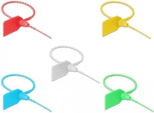 Actual product image Delock Cable tie with labeling field L 250 x W 2.7 mm 10 pieces assorted colors (Plastic cable ties, 250 mm, 10 pcs.)