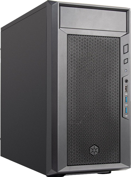 Actual product image Silverstone SST-FA311-B - Fara 311 C383 Tower Computer Chassis with Dual Steel Panel, black (mATX, Mini-ITX)