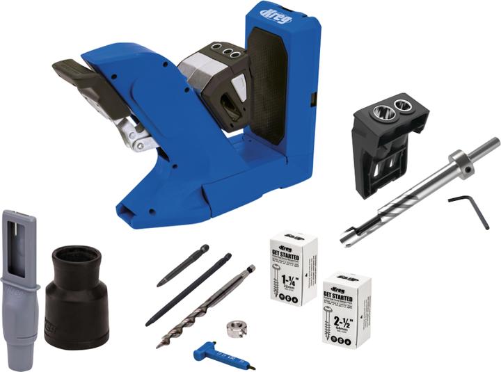 Image du produit Kreg Gabarit de perçage pour trous de poche 720 ( KPHJ720 ) + Gabarit de perçage pour goujons + Foret