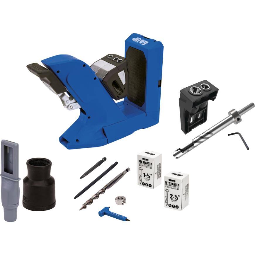 Thumbnail - Kreg, Zubehör Maschine, Pocket Hole Jig 720 Taschenloch Bohrschablone ( KPHJ720 ) + Dübel Bohrschablone + Stufenbohrer