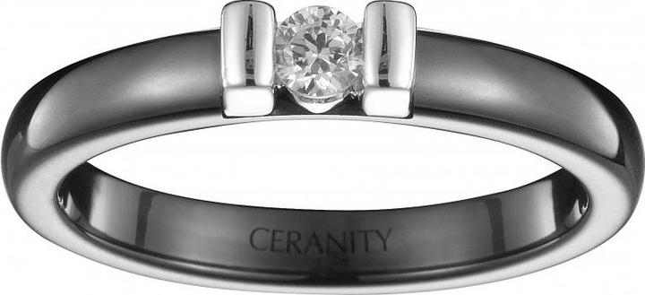 Immagine prodotto Ceranity Anello Argento - Ceramica Nera - Zirconia (56)