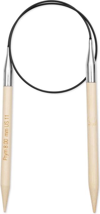 Immagine prodotto Prym Ago per lavorare a maglia circolare BAMBOO 8.00 mm, 60 cm