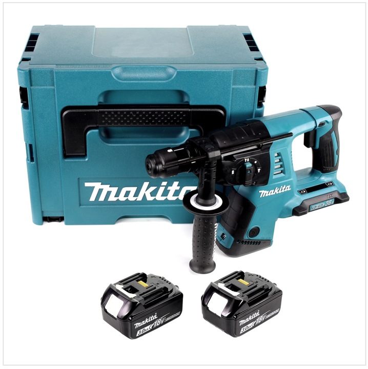 Produktbild Makita DHR 264 2 x 18 V / 36 V Li-Ion SDS Plus Akku-Bohrhammer in Makpac 4 mit Einlage + 2 x BL 1830 (Akkubetrieb)