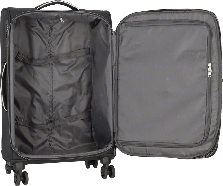 Immagine prodotto D&N Travel Line 9204 Carrello a 4 ruote M 66 cm (65 l, L (90 - 115l))
