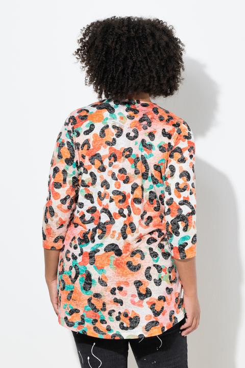 Immagine prodotto Angel of Style T-shirt dal taglio svasato con fantasia leopardata colorata (50)