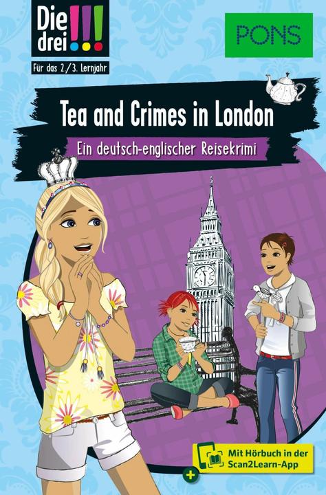 Produktbild Die Drei!!! - Tea and Crimes in London (Deutsch, Englisch, Kari Erlhoff, 2024)