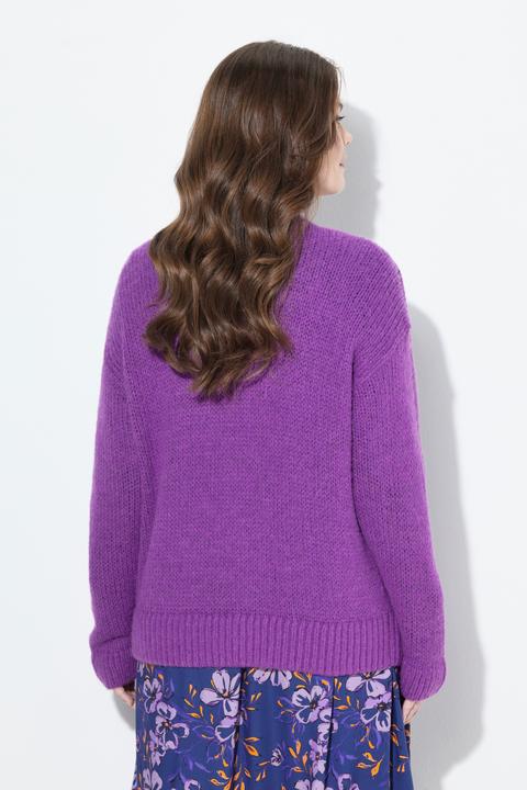 Actual product image Ulla Popken Wool Blend Open Shape Cardigan (46, 48)