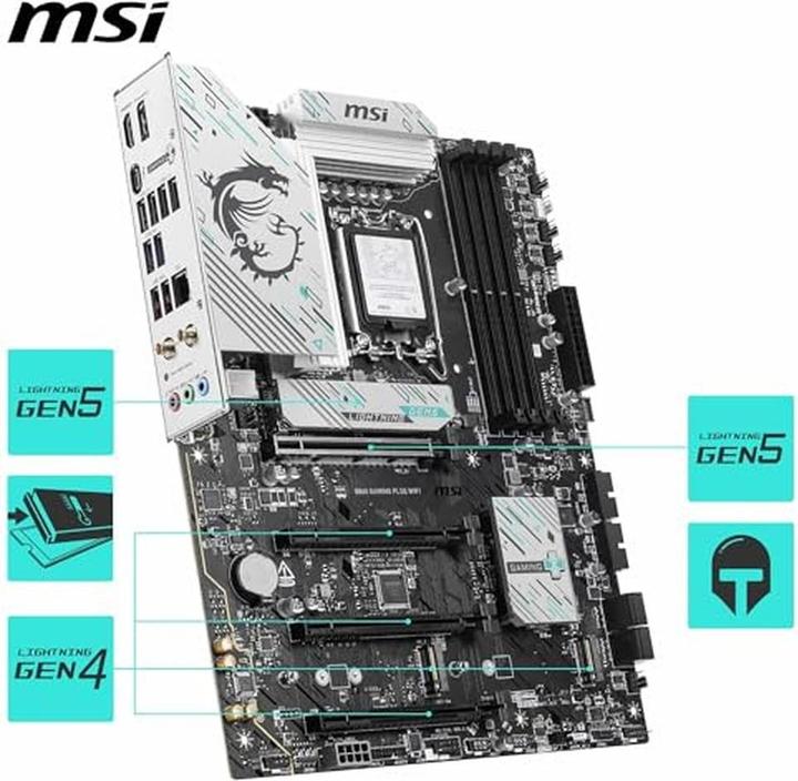 Produktbild MSI B860 GAMING PLUS WIFI (LGA 1851, Intel B860, ATX)