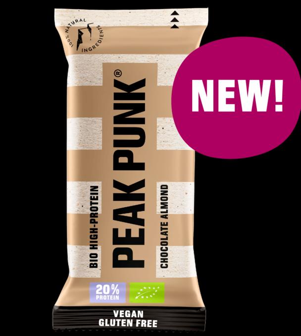 Produktbild Peak Punk Bio High-Protein Bar (Schokolade, Erbsen, Cashew, Buchweizen, Hafer, 1 Stk., 55 g)