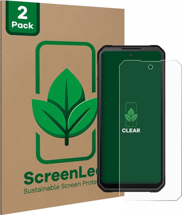 Actual product image ScreenLeaf Protective film sustainable screen protector screen protector film clear transparent (2 Piece, iiiF150 B3)